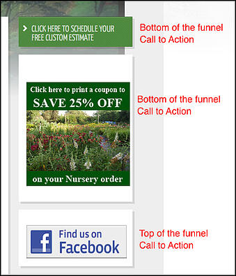 call to action landscape industry website