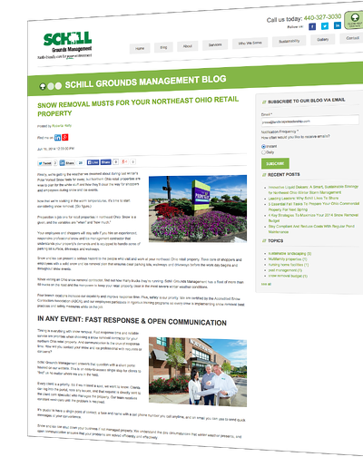 Schill Grounds Management commercial landscaping blog