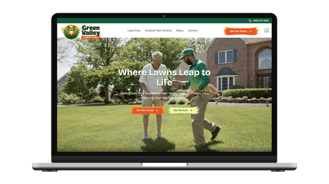Green Valley Lawn Care Website Design