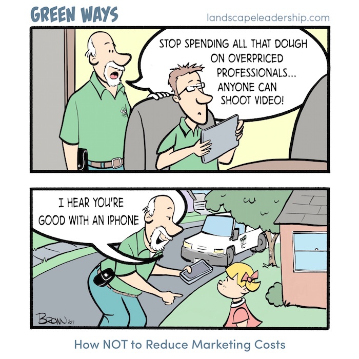 Green Ways comic cost of video