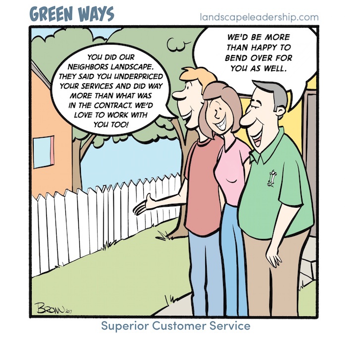 Superior Customer Service, Green Ways comic