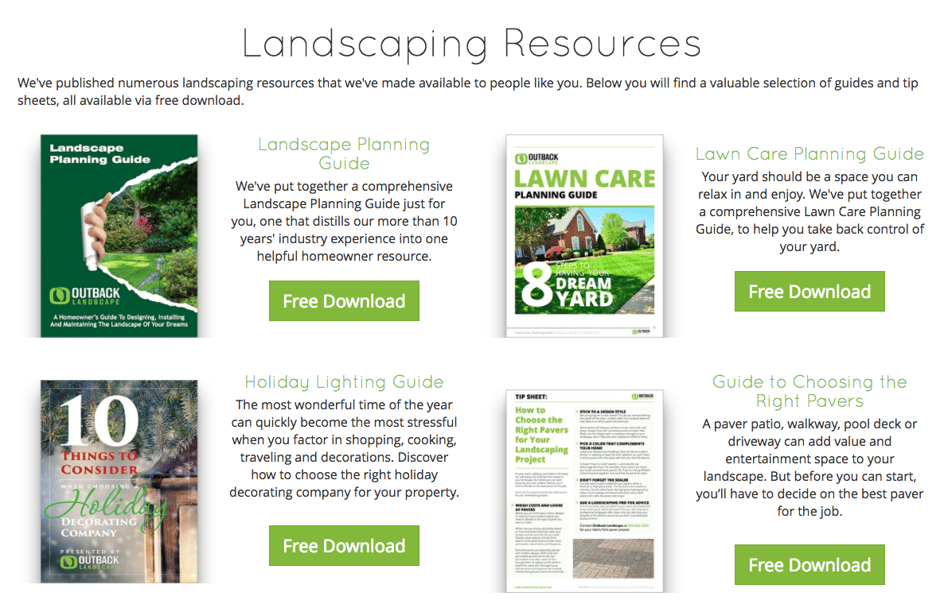 How to nuture interest and generate leads for landscaping or lawn care businesses.