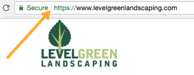 Level Green Landscaping with a secure SSL website