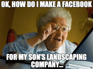 social media for lawn care or landscaping 