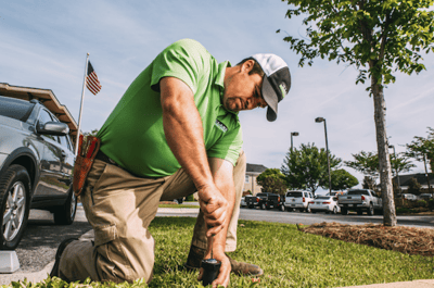 Photo of T. Lake employee in action