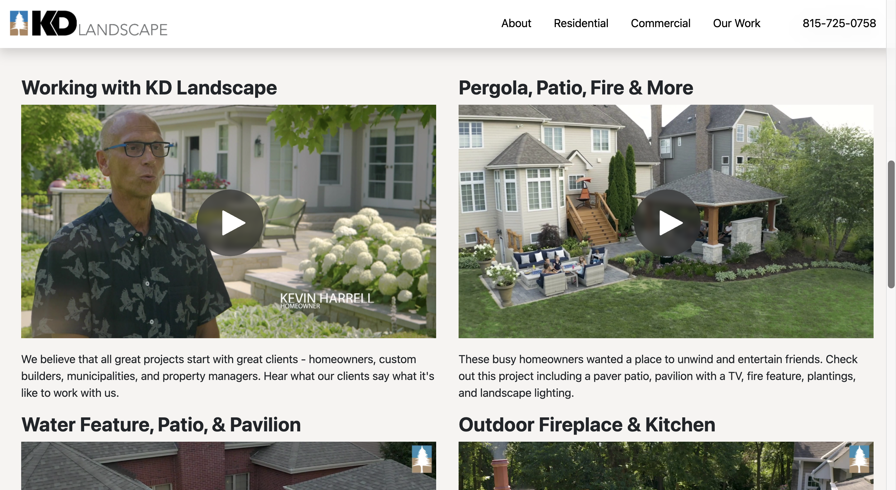 KD Landscape - case study videos