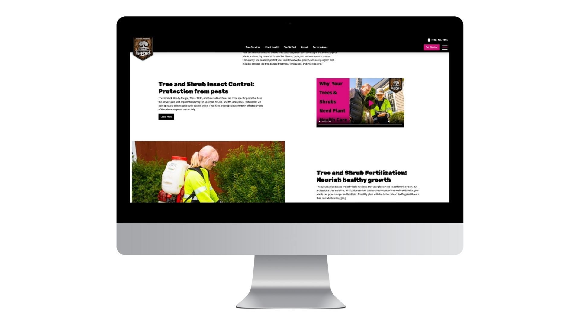 Plant Health Care Page - Monitor