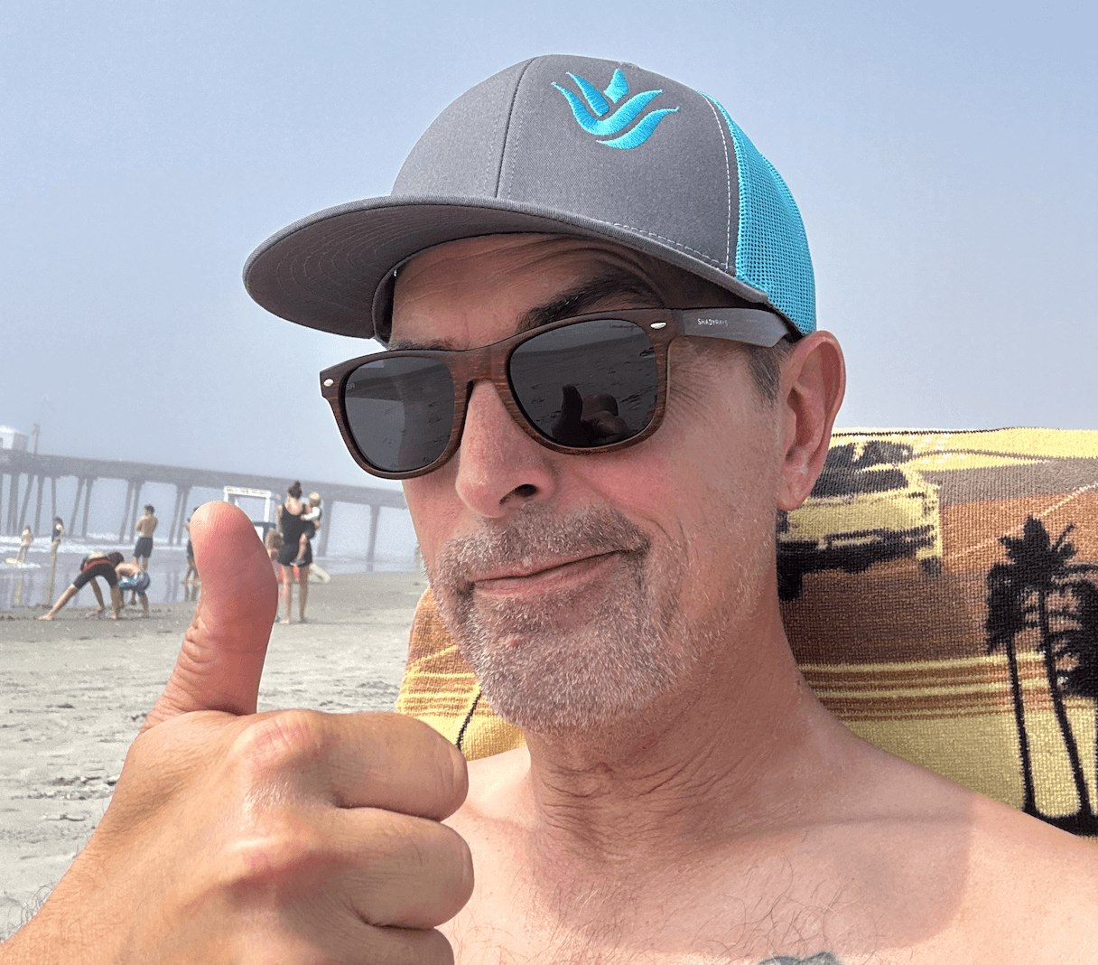 chad in landcrafters hat