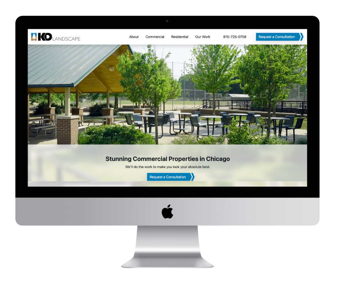 commercial landscaping website - KD Landscape