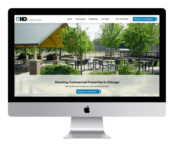 commercial landscaping website - KD Landscape