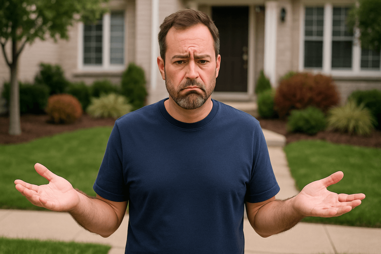 confused landscaping customer