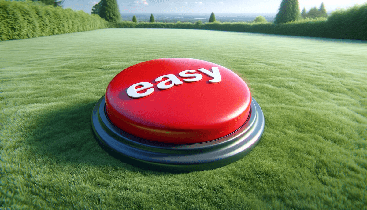 easy button grass