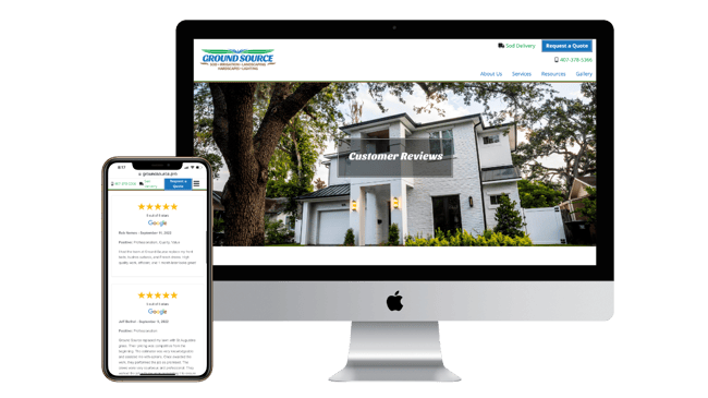 getting google reviews for landscaping business