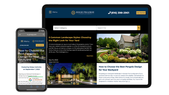 high prairie landscape design blog