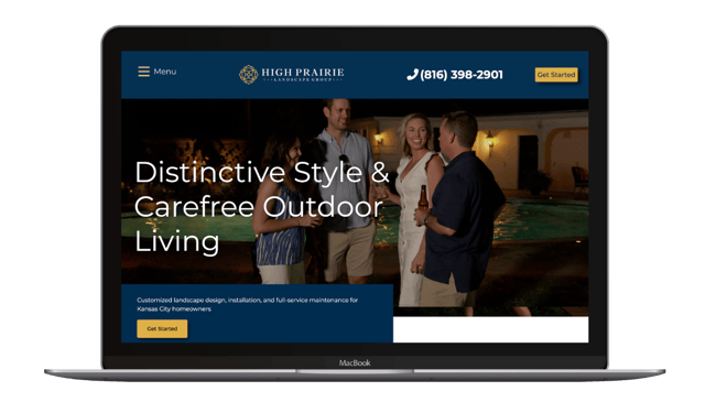 high prairie landscape design website