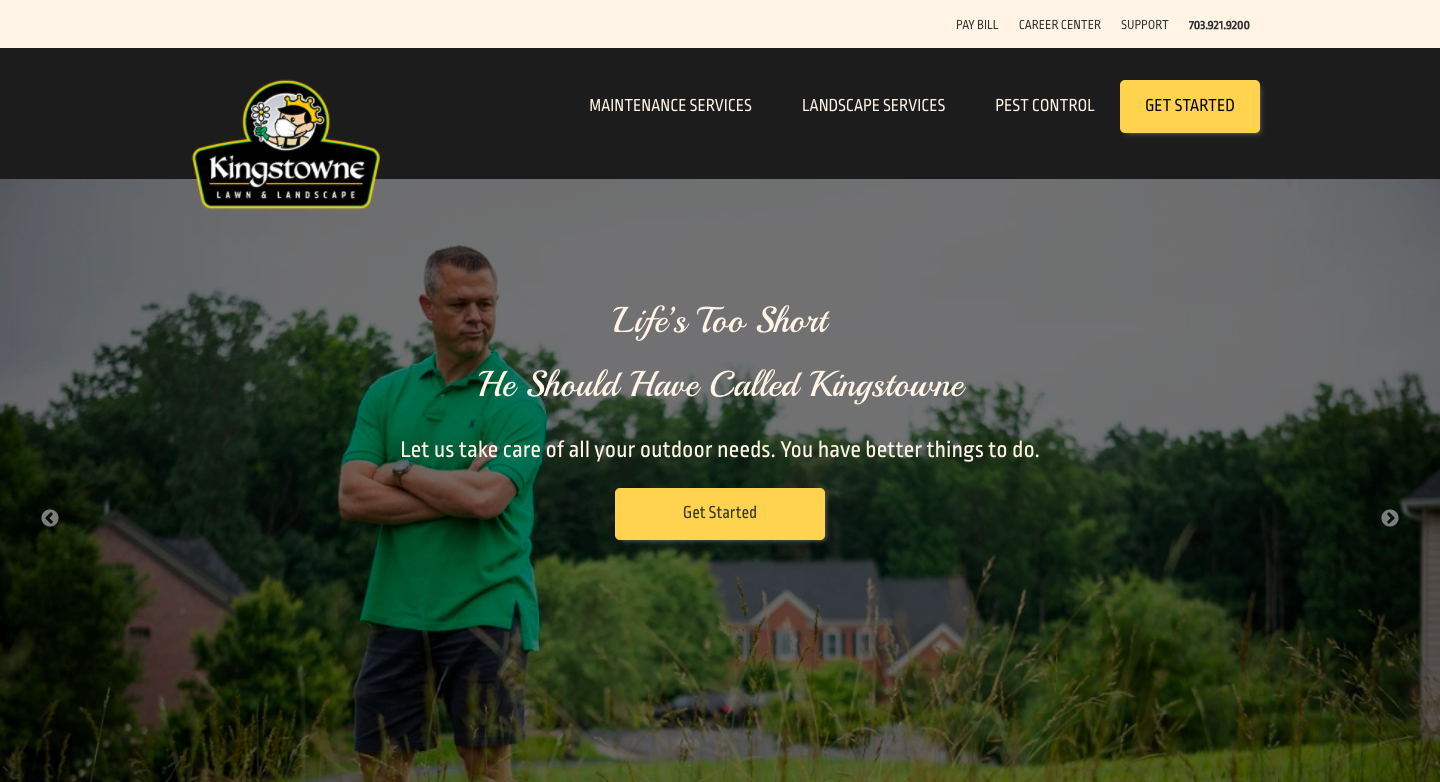 kingstowne lawn and landscape pest control menu 