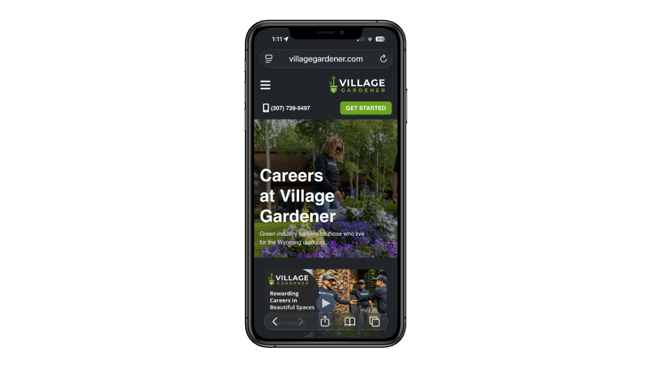 landscaping recruiting website - village gardener