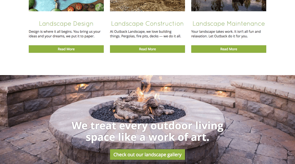 Outback Landscape gives links to galleries on their website homepage.