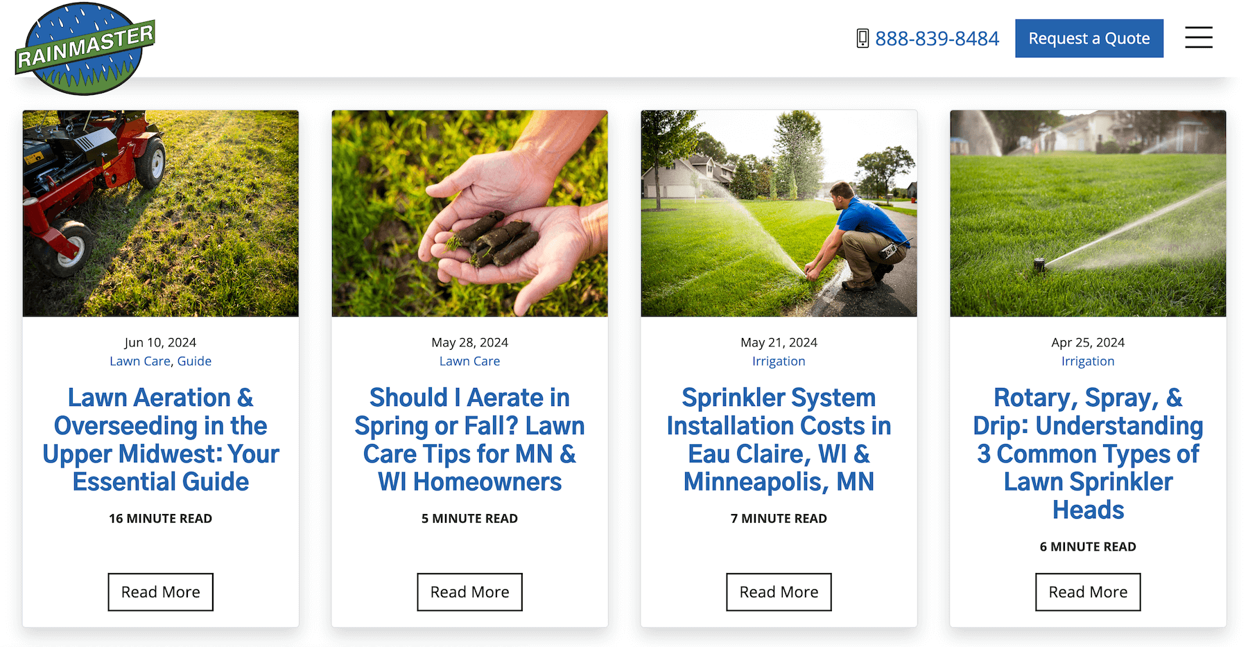lawn care blog - rainmaster lawn systems