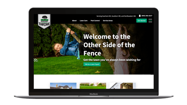 lawn care service website design