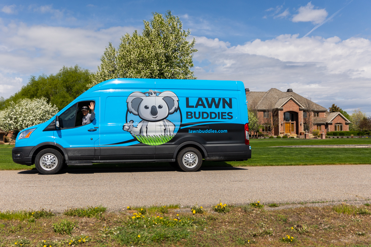 lawn care van - lawn buddies