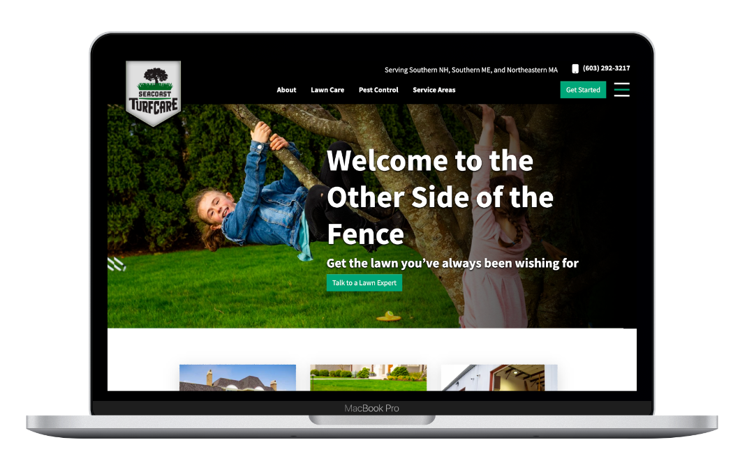 lawn care websites - landscape leadership - seacoast turf