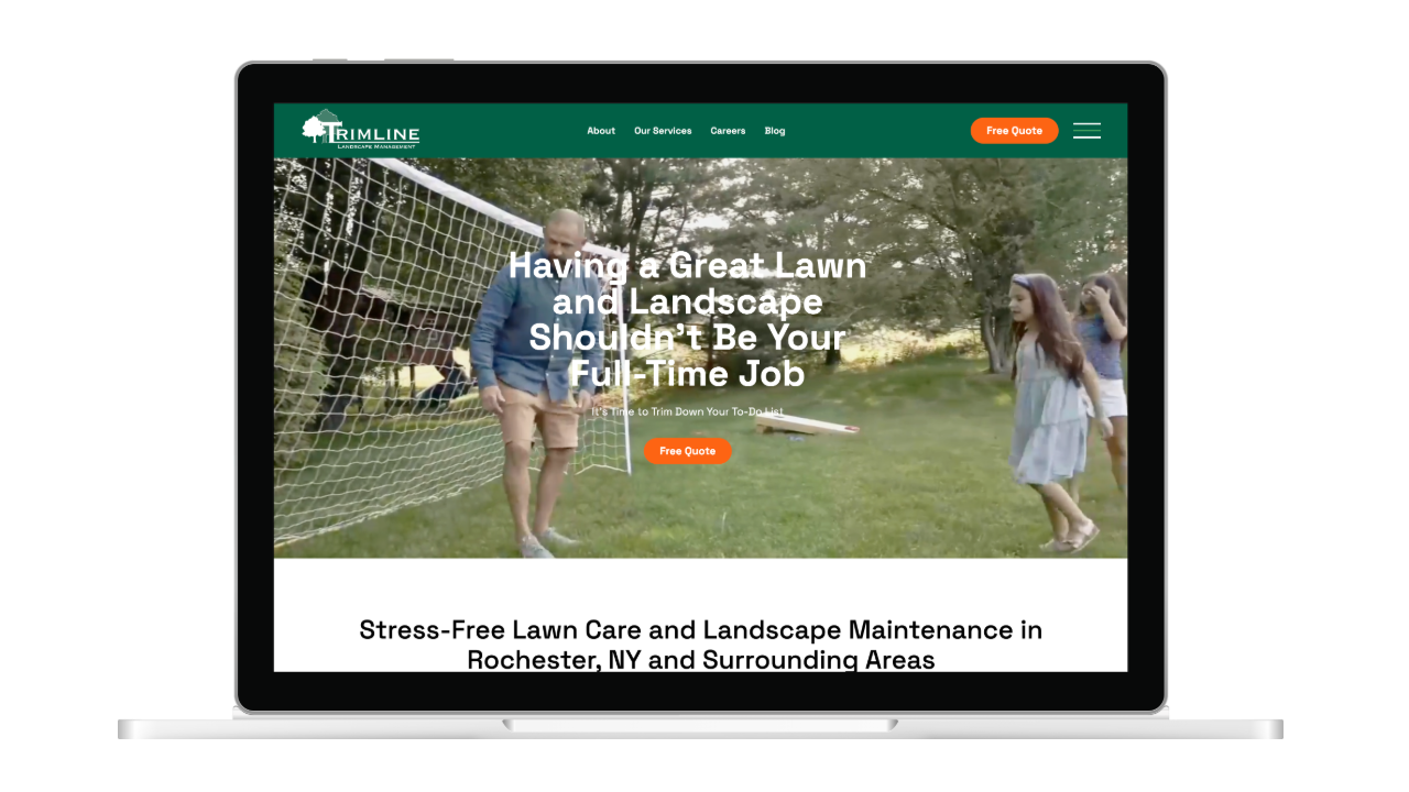 lawn care websites - trimline