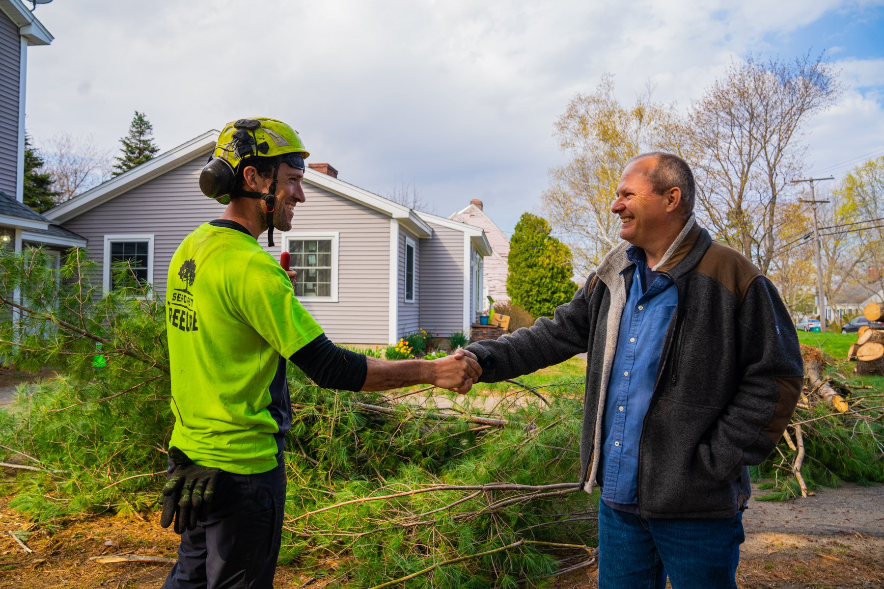 tree service crew leader customer - Seacoast Tree Care