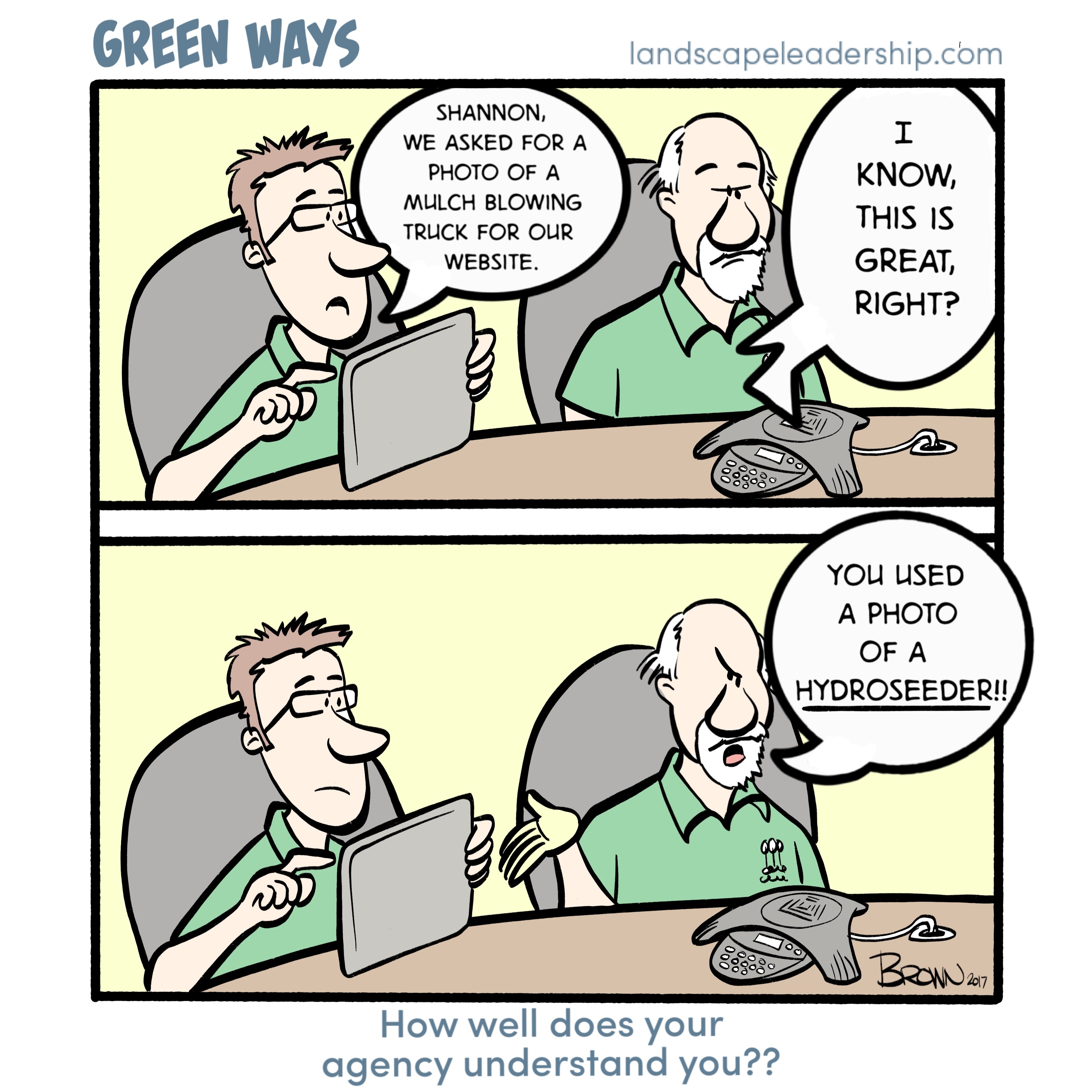 Marketing Sales Insight For The Lawn Landscape Industry Landscape Leadership Green Ways Comic
