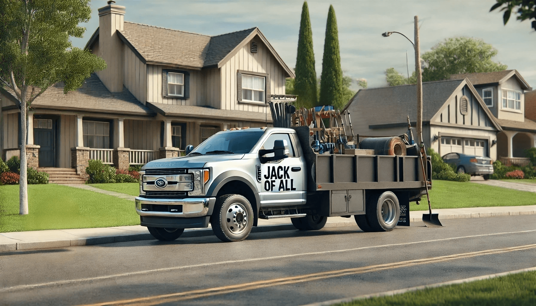 jack of all trades landscaping truck
